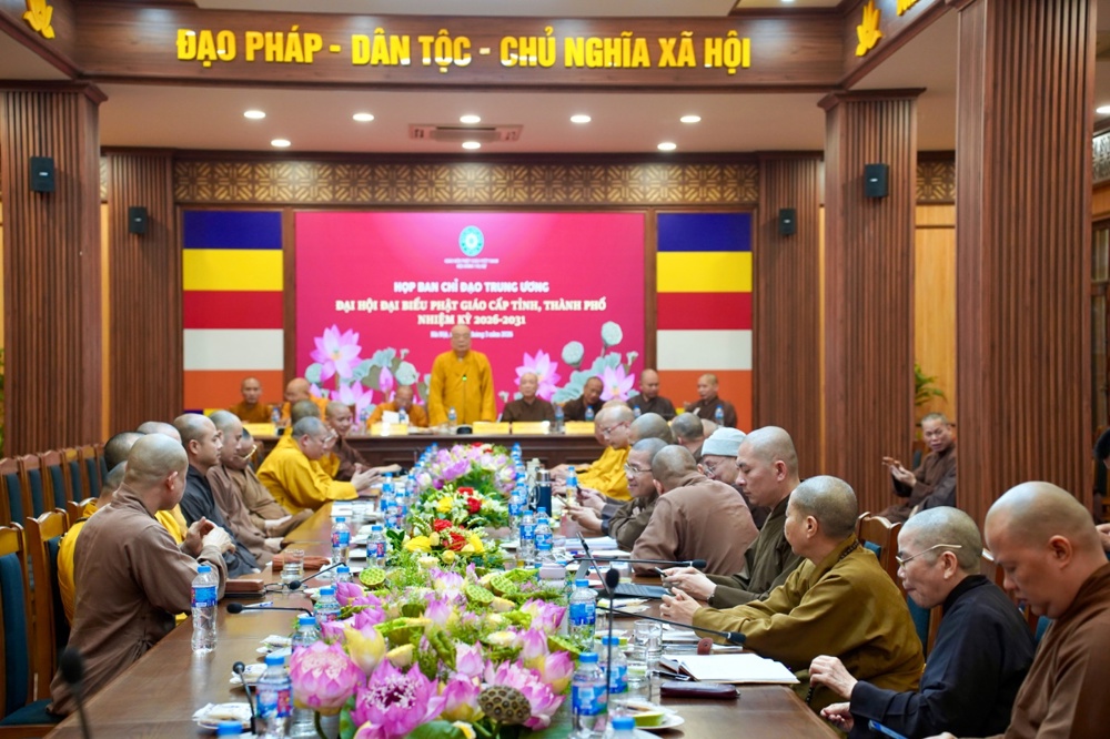 Hà Nội: Họp Ban Chỉ đạo Trung ương Đại hội đại biểu Phật giáo cấp Tỉnh, Thành phố nhiệm kỳ 2026-2031.