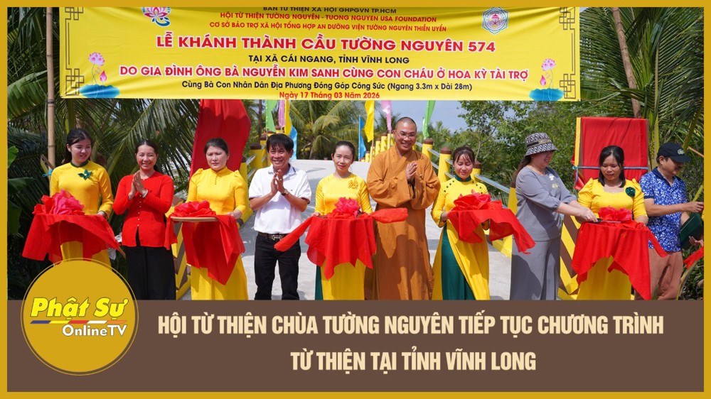 [Video] Hội Từ thiện chùa Tường Nguyên tiếp tục chương trình từ thiện tại tỉnh Vĩnh Long