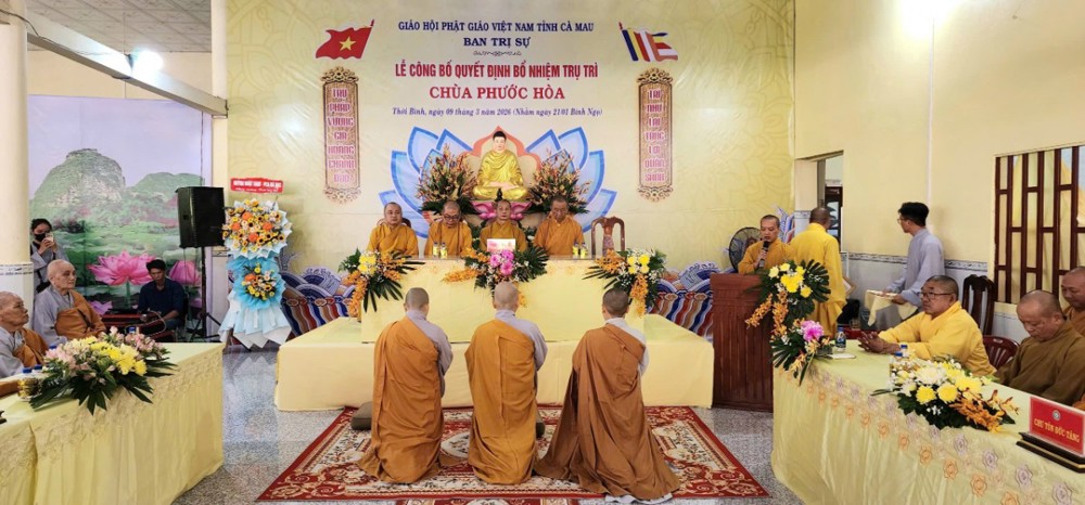 Cà Mau: Chùa Phước Hòa có tân trụ trì