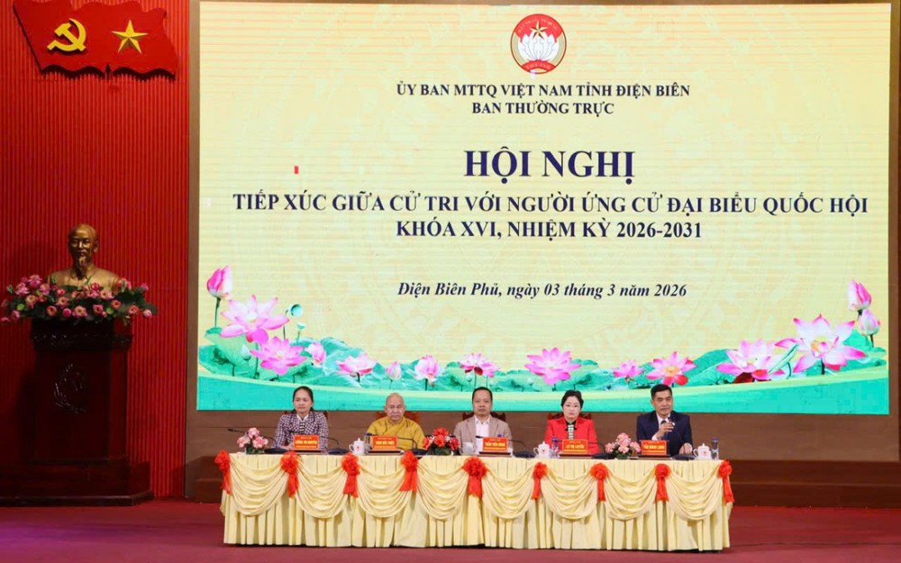 Điện Biên: Thượng tọa Thích Đức Thiện trình bày chương trình hành động trước cử tri Điện Biên 