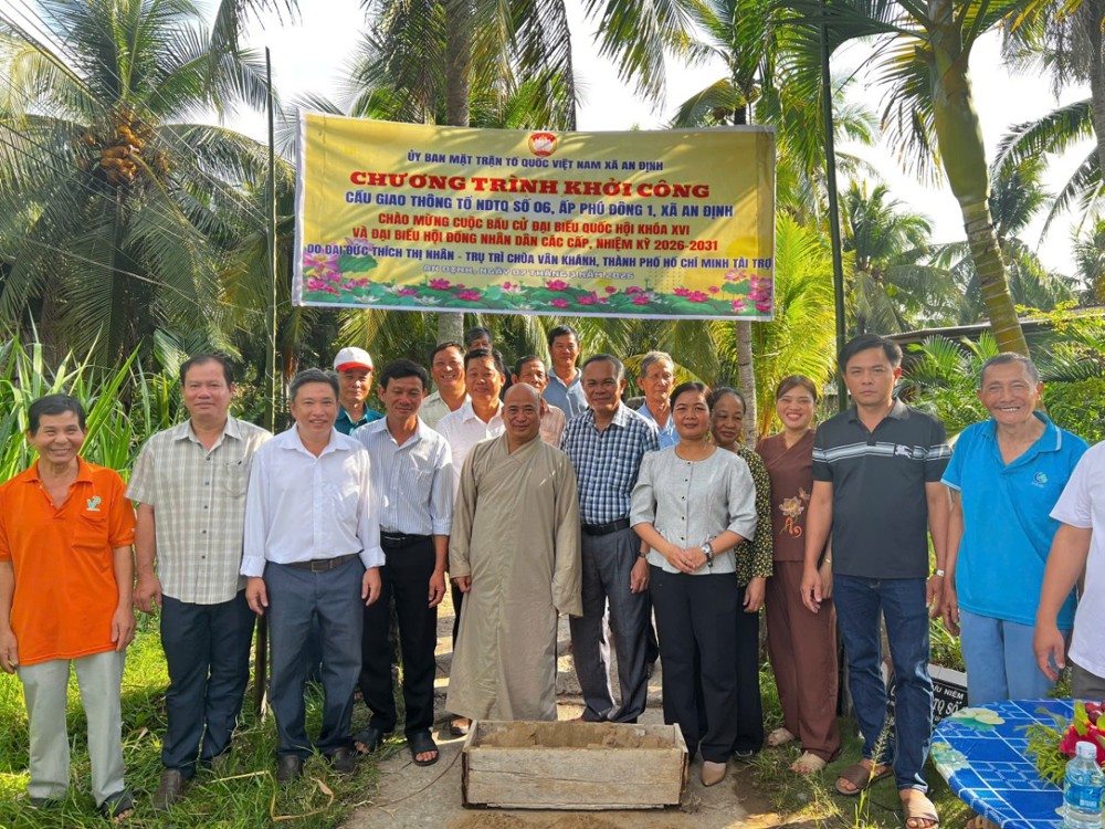 Vĩnh Long: Khởi công xây dựng cầu giao thông nông thôn, chung tay vì sự phát triển cộng đồng