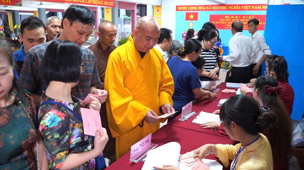 TP.HCM: Văn phòng 2 Trung ương GHPGVN tham gia bầu cử Đại biểu Quốc hội khóa XVI và Đại biểu HĐND các cấp nhiệm kỳ 2026 – 2031