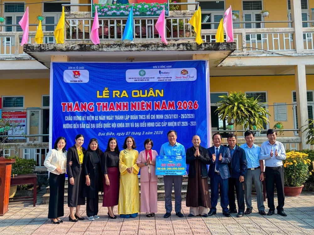 Ban TTXH GHPGVN Huế đồng hành ra quân Tháng Thanh niên tại xã Đan Điền