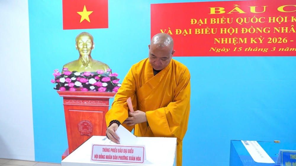 TP.HCM: Văn phòng 2 Trung ương GHPGVN tham gia bầu cử Đại biểu Quốc hội khóa XVI và Đại biểu HĐND các cấp nhiệm kỳ 2026 – 2031