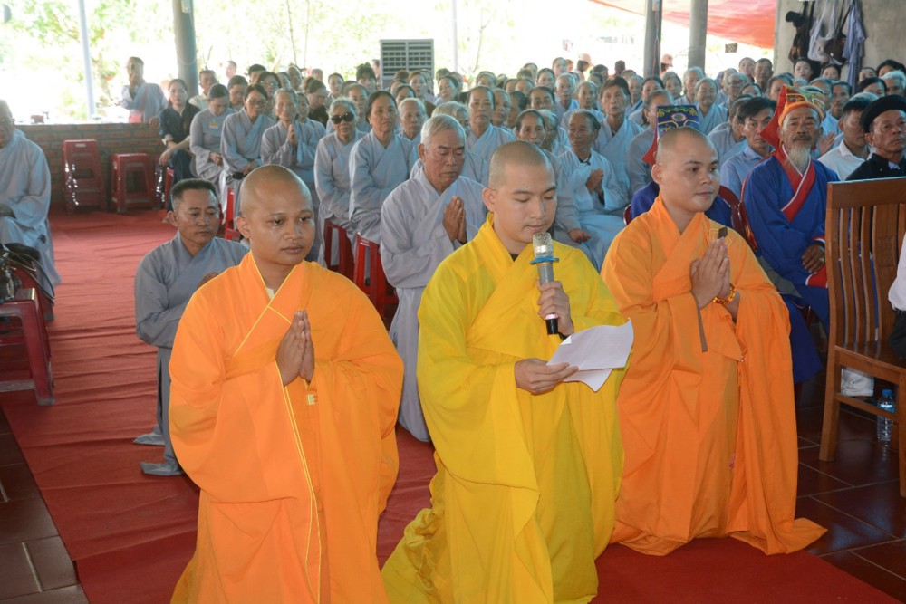 Quảng Trị: Trang nghiêm lễ nhập tự Đại đức Thích Thiện Niệm trú xứ chùa Diêm Hà Trung