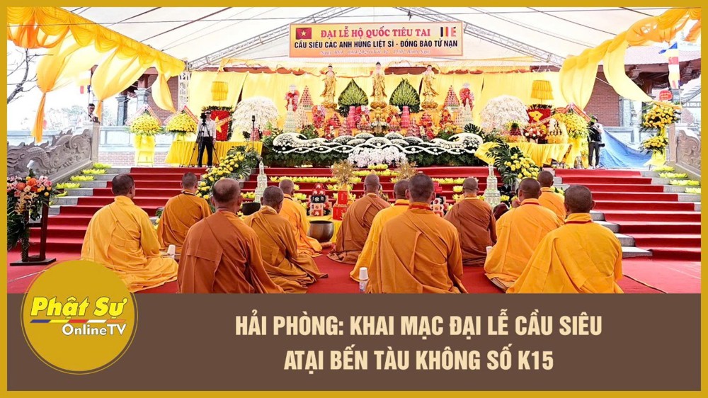 [Video] Hải Phòng: Khai mạc đại lễ cầu siêu tại Bến tàu Không số K15