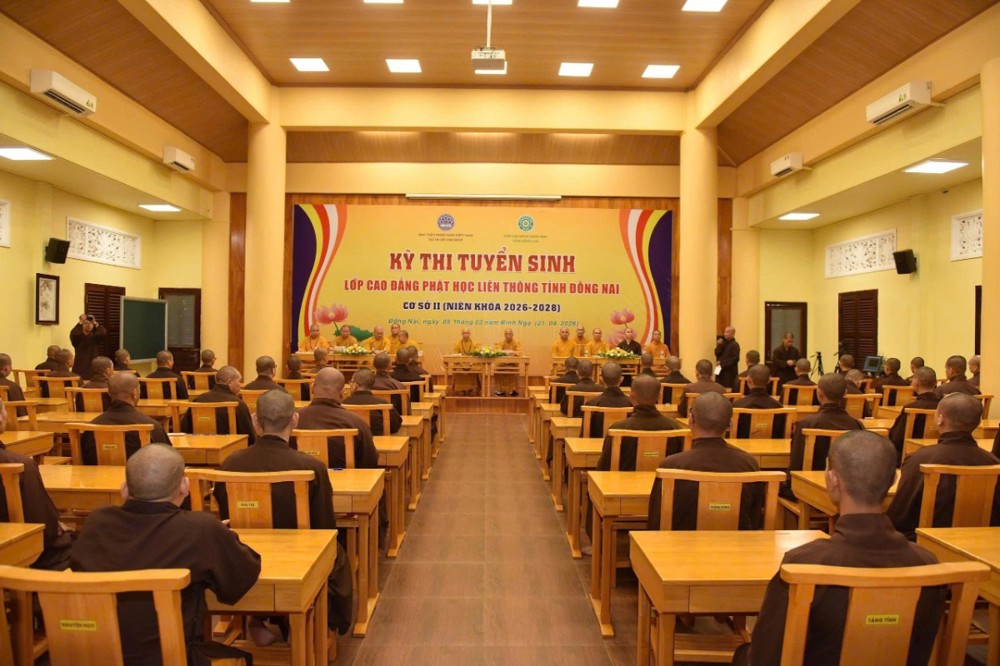 Đồng Nai: Khai mạc Kỳ thi Tuyển sinh tại Trường Cao đẳng Phật học Thiền viện Trúc Lâm Trí Đức