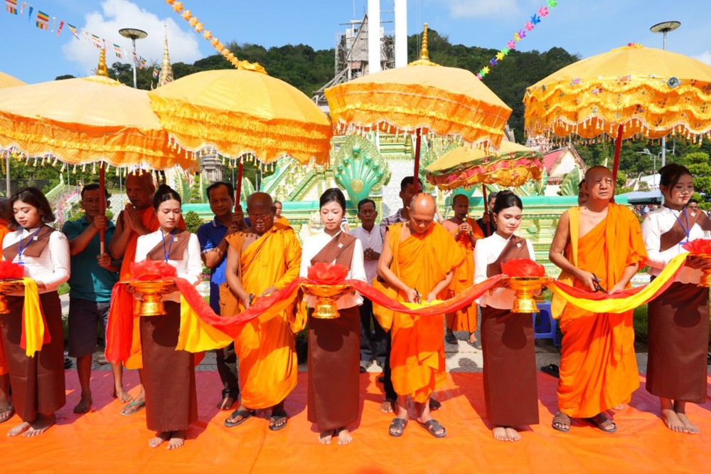 An Giang: Khánh thành Cột cờ và các hạng mục tại chùa Hòn Me xã Hòn Đất