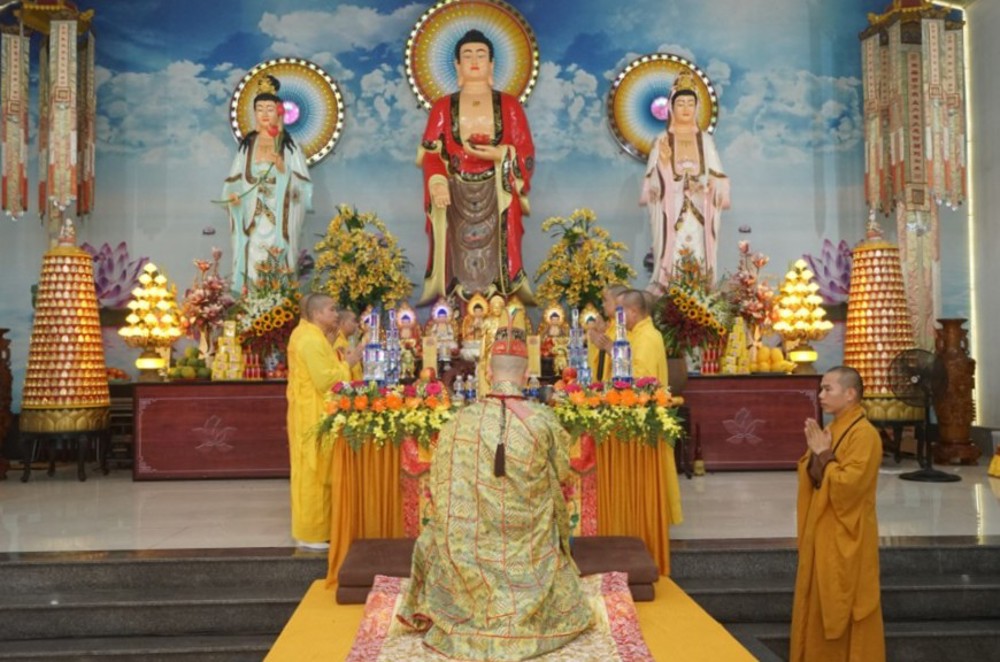 Đà Nẵng: Trang nghiêm Pháp hội Trung phong Tam thời hệ niệm tại chùa Bà Đa