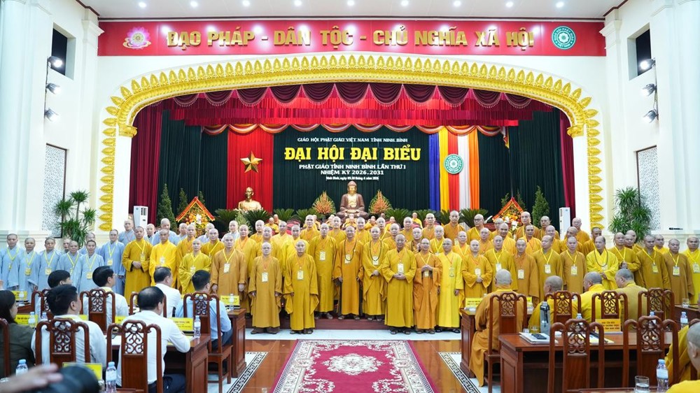 Đại hội Đại biểu Phật giáo tỉnh Ninh Bình lần thứ I nhiệm kỳ 2026 – 2031 thành tựu viên mãn