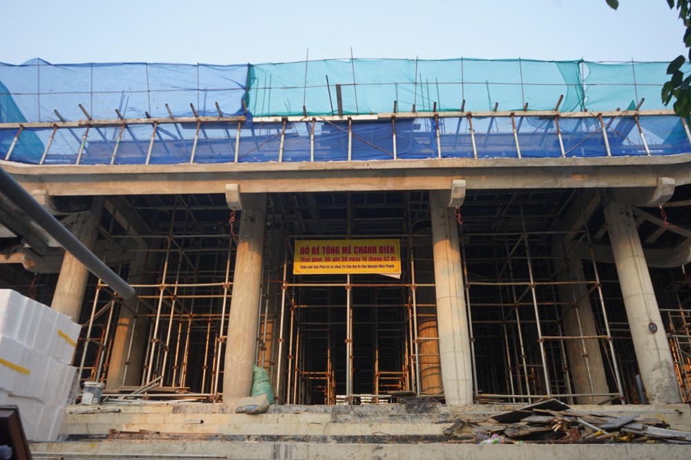 Đà Nẵng: Lễ đổ mái chánh điện chùa An Phước