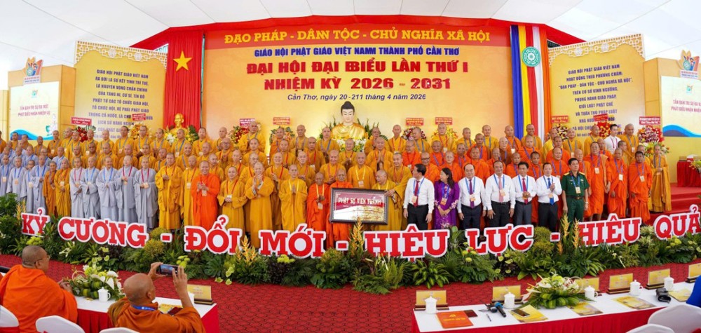Cần Thơ: Long trọng khai mạc Đại hội đại biểu Phật giáo lần thứ I, nhiệm kỳ 2026–2031