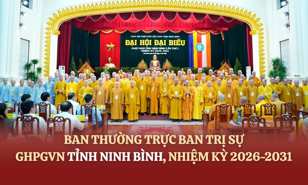 Danh sách và chức danh Ban Thường trực Ban Trị sự GHPGVN tỉnh Ninh Bình, nhiệm kỳ 2026-2031