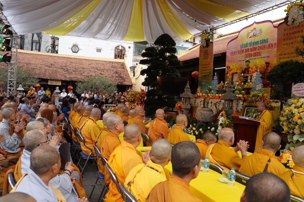 Hà Nội: Lễ giỗ Tổ khai sáng và kỷ niệm 300 năm chùa Liên Phái (1726-2026)