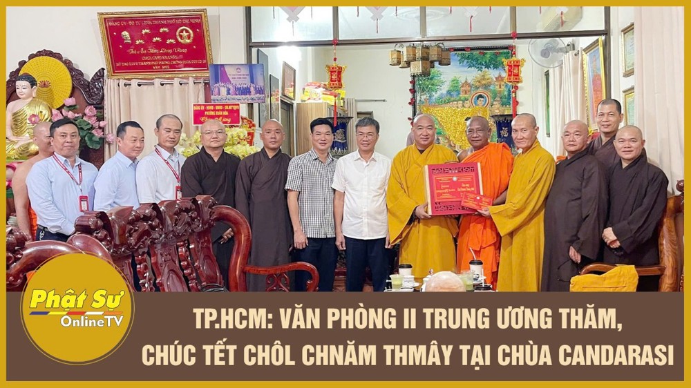 [Video] TP.HCM: Văn phòng II Trung ương thăm, chúc Tết Chôl Chnăm Thmây tại chùa Candarasi
