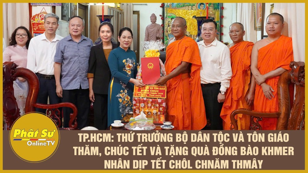 [Video] TP.HCM: Thứ trưởng Bộ Dân tộc và Tôn giáo thăm, chúc tết và tặng quà đồng bào Khmer nhân dịp Tết Chôl Chnăm Thmây