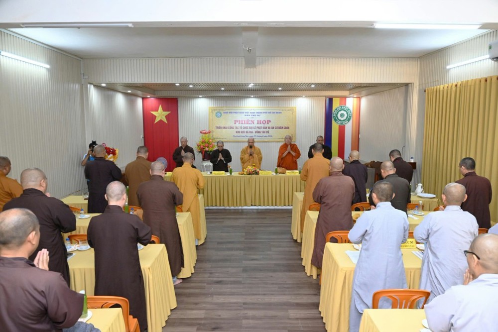 Ban Trị sự Phật giáo TP Hồ Chí Minh khu vực III tổ chức họp triển khai kế hoạch Đại lễ Phật đản và An cư kiết hạ năm PL.2570