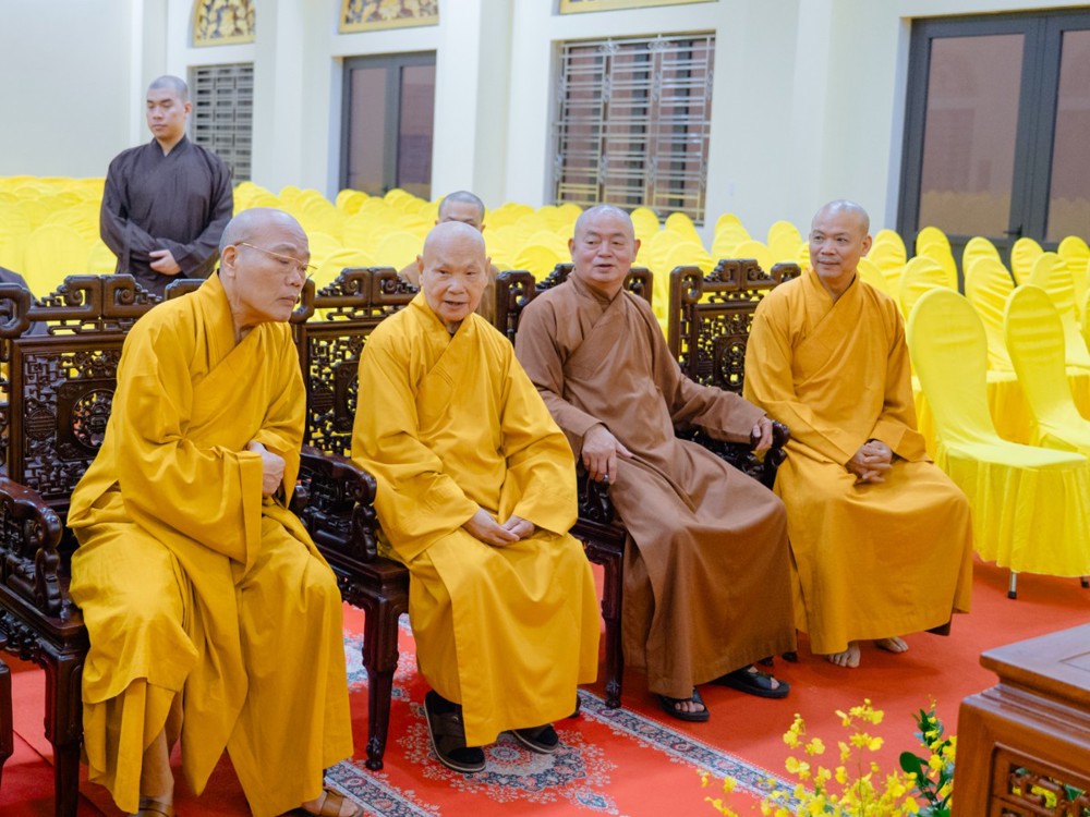 Ban Tổ chức Tang lễ trang nghiêm chuẩn bị Lễ tang Trưởng lão Hoà thượng Thích Thanh Dục