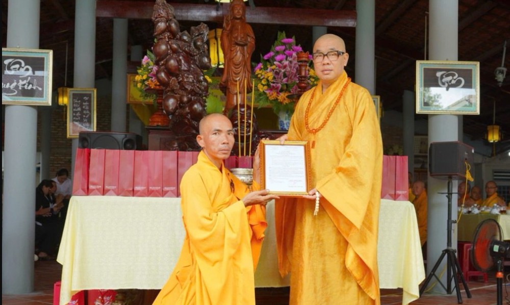Đồng Tháp: Đại tường cố Thượng tọa Thích Chánh Nghĩa và công bố quyết định bổ nhiệm trụ trì chùa Thiên Liên