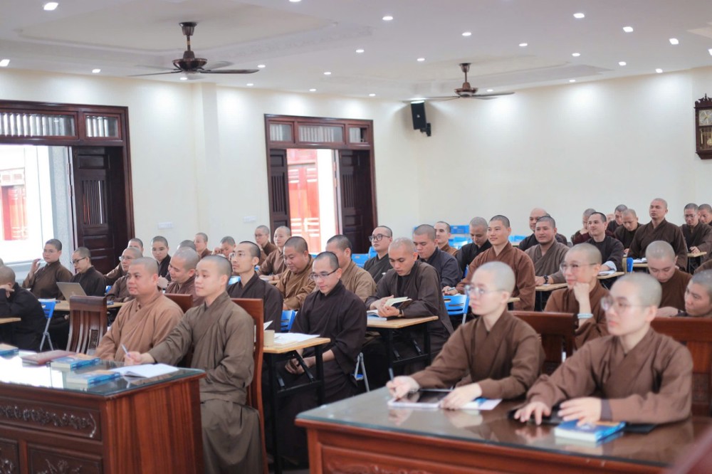 Hà Nội: Khóa III lớp Cao cấp Giảng sư tham dự buổi học chuyên đề Kỹ năng dẫn chương trình Phật giáo