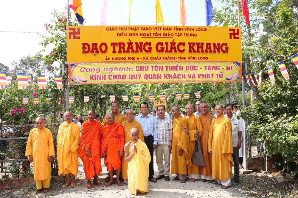 Vĩnh Long: Lễ công bố Quyết định thành lập Điểm sinh hoạt Tôn giáo tập trung Đạo tràng Giác Khang 