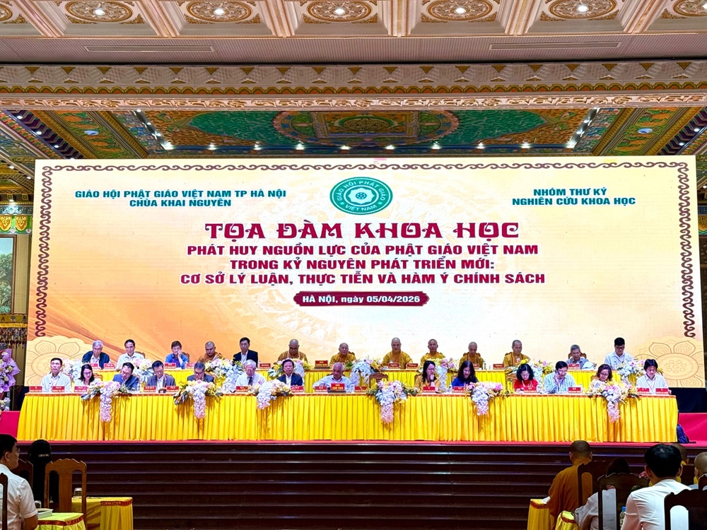 Hà Nội:  Khai mạc Tọa đàm khoa học với chủ đề: “Phát huy nguồn lực của Phật giáo Việt Nam trong kỷ nguyên phát triển mới: Cơ sở lý luận, thực tiễn và hàm ý chính sách”,