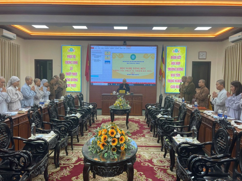 Huế: Ban Hoằng pháp GHPGVN TP. Huế tổ chức Hội nghị tổng kết nhiệm kỳ 2022–2027