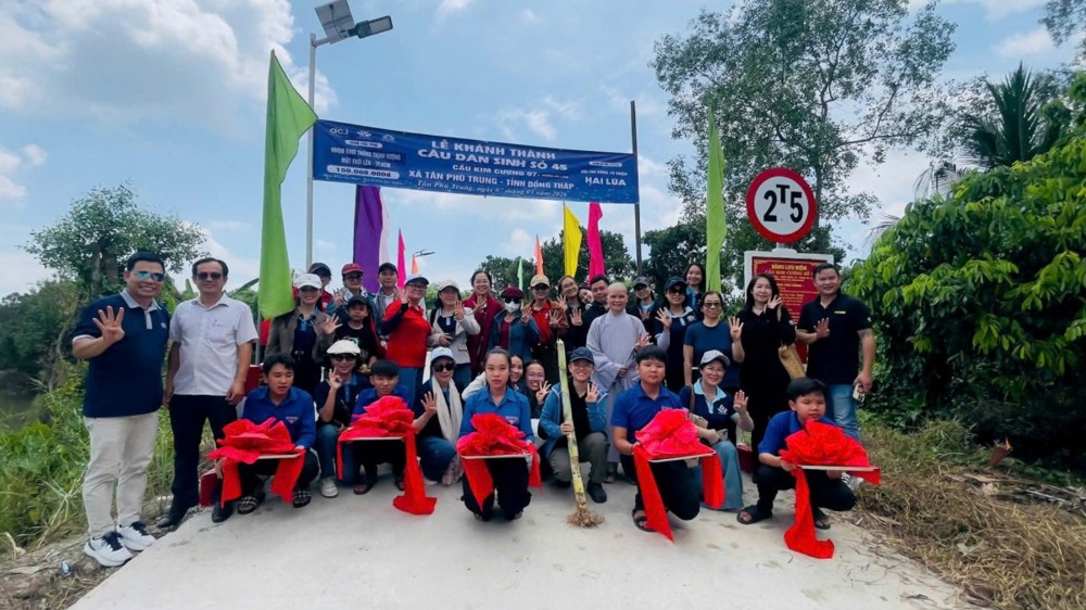 Đồng Tháp: Lan tỏa yêu thương qua các công trình cầu dân sinh và nhà tình thương