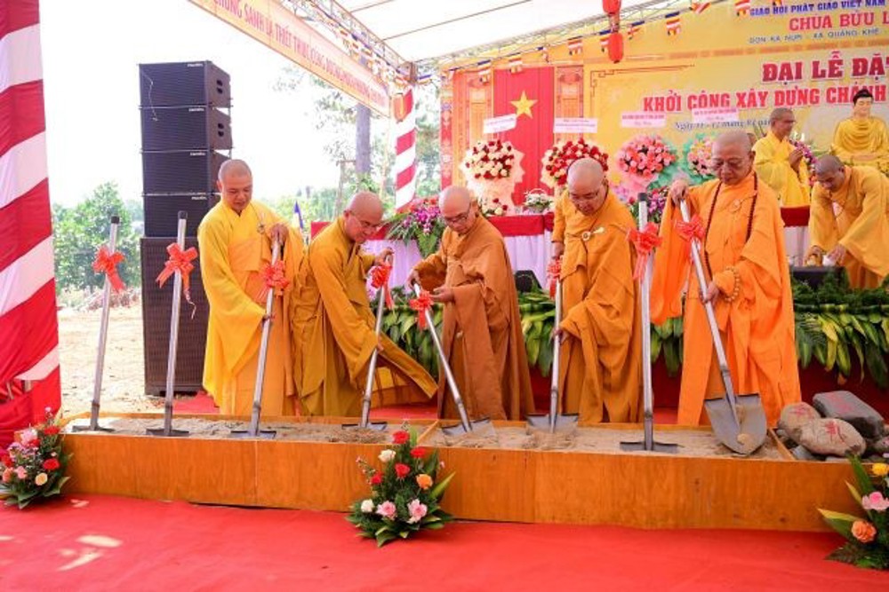 Lâm Đồng: Lễ đặt đá xây dựng chùa Bửu Lâm