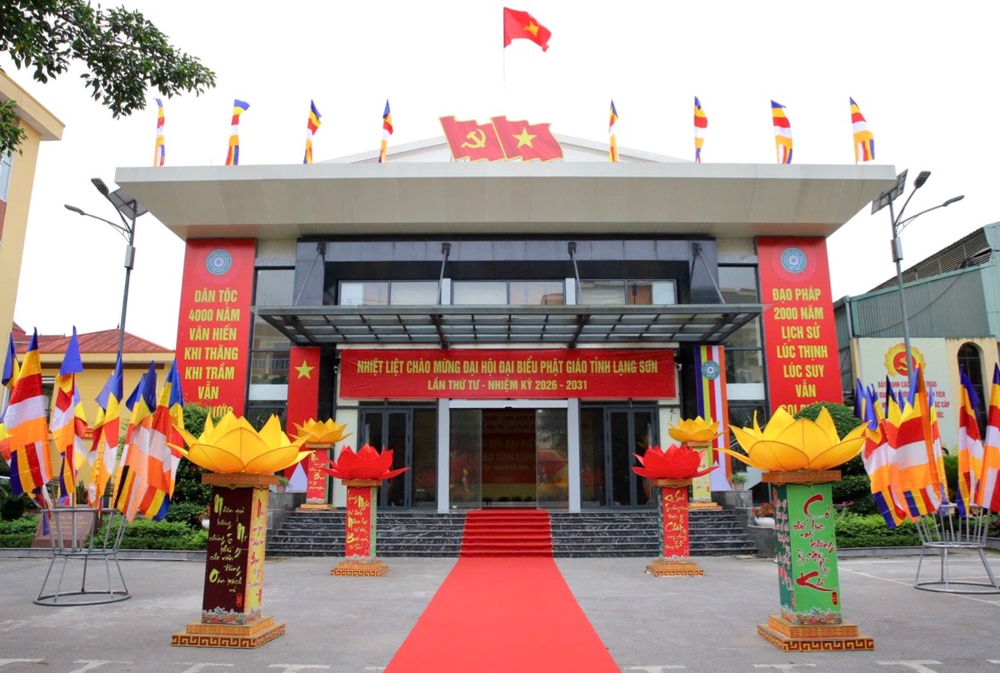 Lạng Sơn: Rực rỡ cờ hoa chào mừng Đại hội Đại biểu Phật giáo tỉnh lần thứ IV