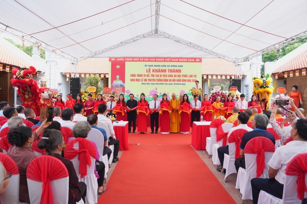 Lễ khánh thành công trình tu bổ, tôn tạo Di tích chùa Du Nội và Khai mạc Lễ hội đình Du Nội năm Bính Ngọ