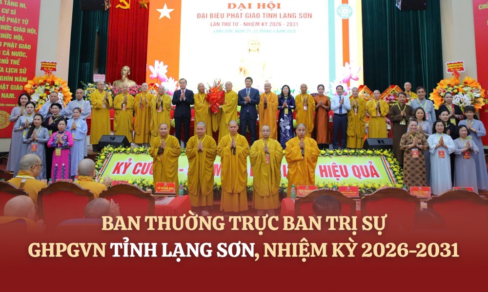 Danh sách và chức danh Ban Thường trực Ban Trị sự GHPGVN tỉnh Lạng Sơn, nhiệm kỳ 2026-2031