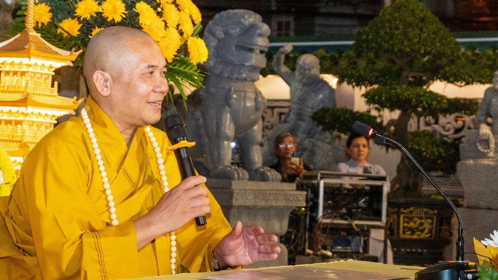 Quảng Ngãi: Trang nghiêm thuyết giảng “Hạnh từ bi của Bồ Tát Quán Thế Âm” tại chùa Huệ Hương