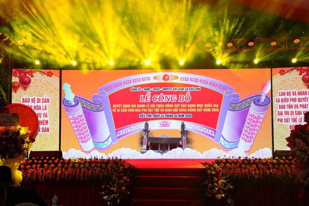 Lễ đón nhận Di sản văn hóa phi vật thể quốc gia Lễ hội truyền thống chùa Đồng Bụt và Khai hội năm 2026