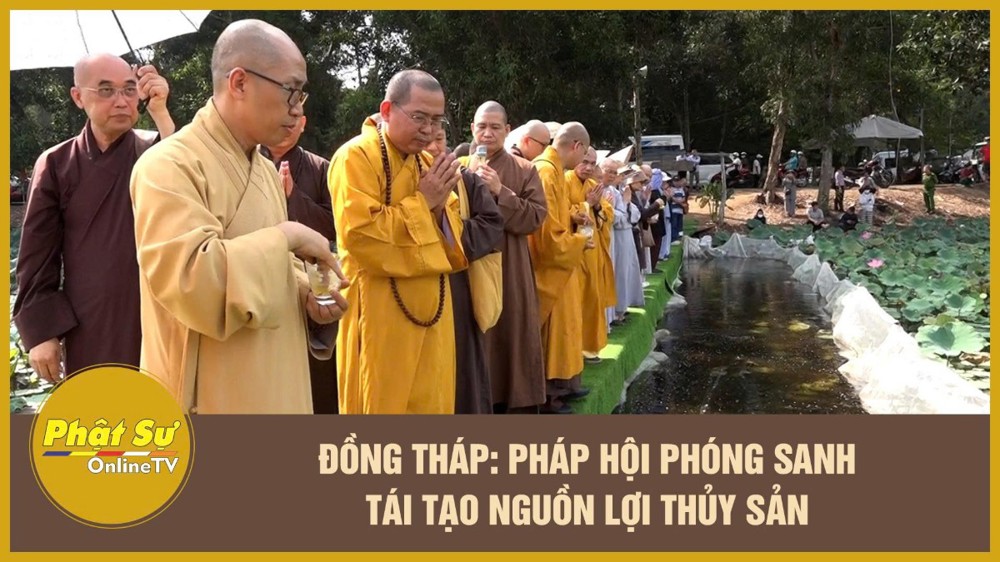 [Video] Đồng Tháp: Pháp hội phóng sanh tái tạo nguồn lợi thủy sản