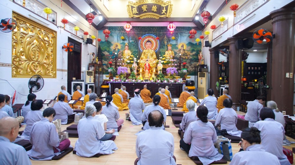 TP.HCM: Chùa Bồ Đề Lan Nhã trang nghiêm khai kinh cầu siêu hương linh và cúng trai tăng