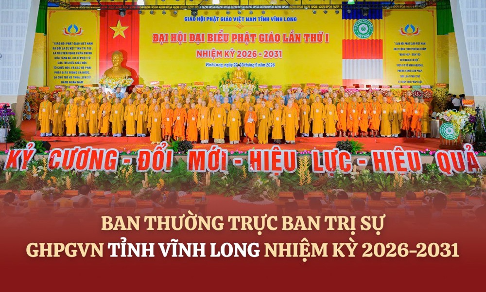 Danh sách và chức danh Ban Thường trực Ban Trị sự GHPGVN tỉnh Vĩnh Long, nhiệm kỳ 2026-2031