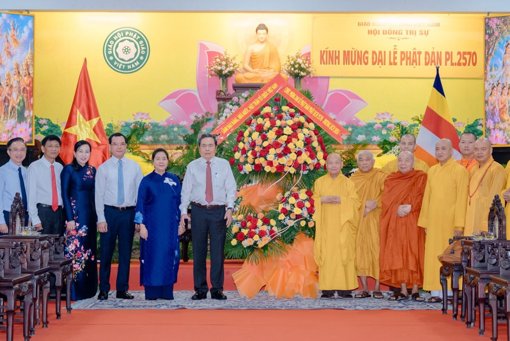 Chủ tịch Quốc hội Trần Thanh Mẫn chúc mừng Phật đản PL.2570 Trung ương Giáo hội
