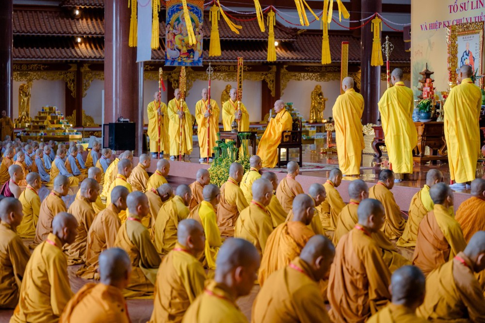 Đồng Nai: Trang nghiêm khai đàn pháp hội Lăng Nghiêm tại chùa Quốc Ân Khải Tường