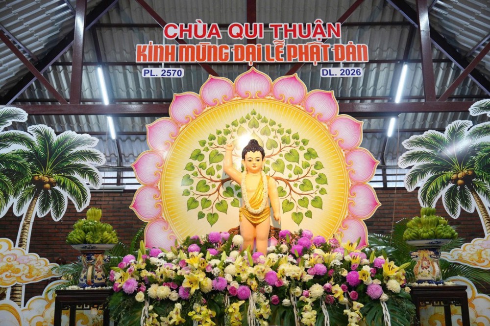 Vĩnh Long: Trang nghiêm đại lễ Phật đản Phật lịch 2570 Dương lịch 2026 tại chùa Qui Thuận