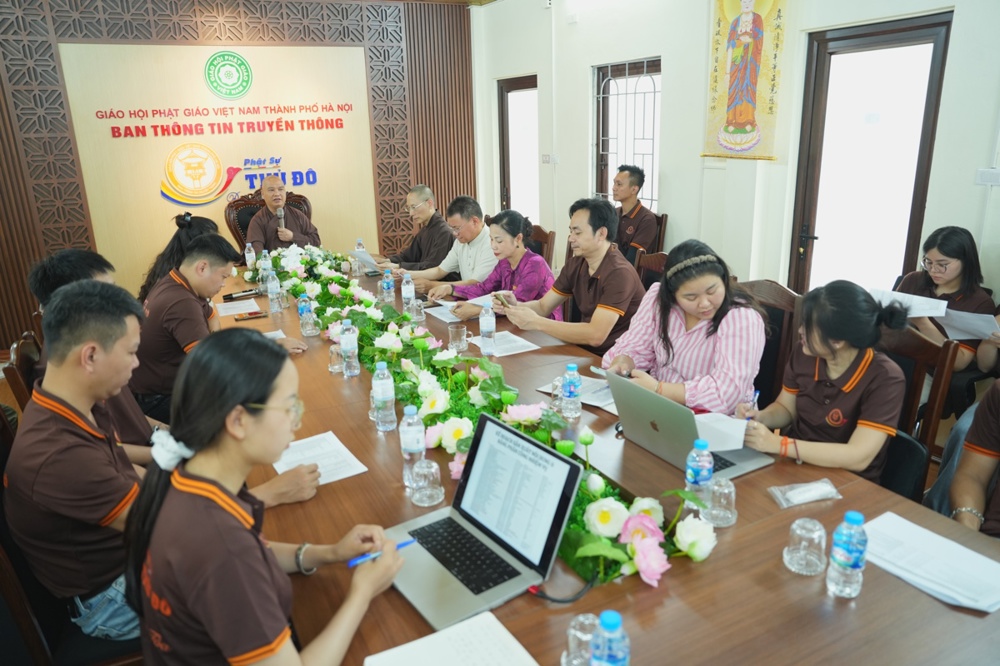 Hà Nội: Ban Thông tin - Truyền thông GHPGVN thành phố họp triển khai nhiệm vụ trọng tâm dịp Phật đản
