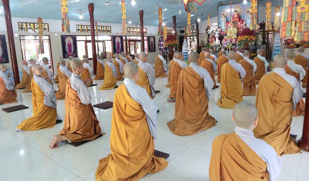 TP.HCM: Trang nghiêm lễ Tác pháp An cư Phật lịch 2570 tại trường Hạ chùa Di Đà xã Nhuận Đức