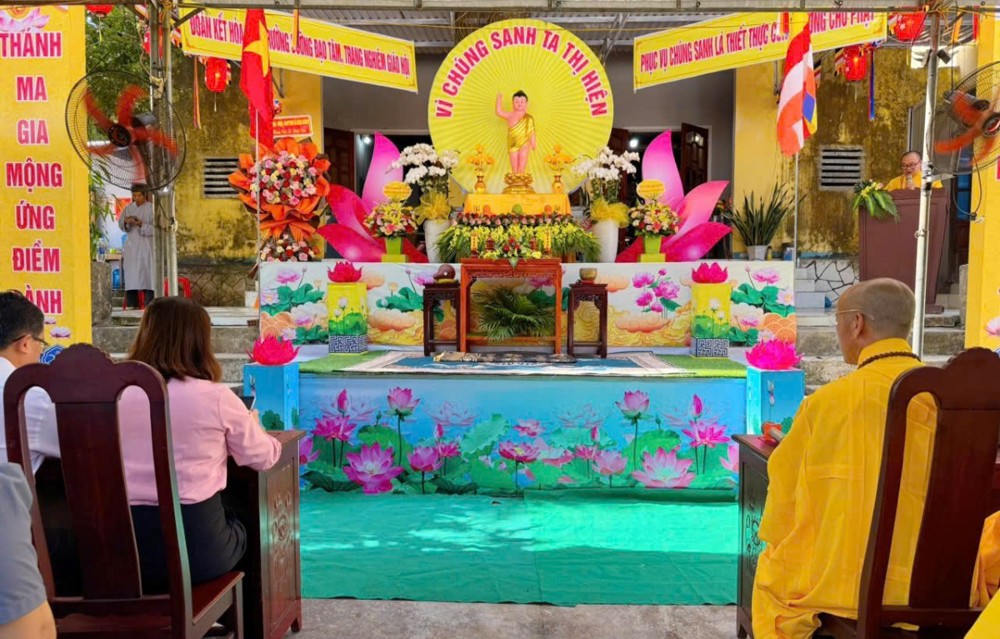Đà Nẵng: Chùa Giác Sư (xã Đồng Dương) trang nghiêm tổ chức Đại lễ Phật đản PL.2570 