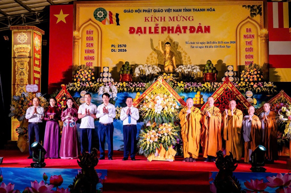 Ban Trị sự Phật giáo tỉnh Thanh Hóa kính mừng Đại lễ Phật đản PL.2570 - DL.2026