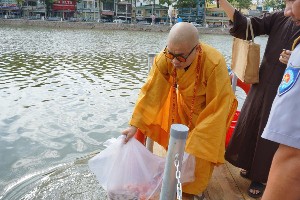Đồng Tháp: Ban Trị sự Phật giáo tỉnh tổ chức Pháp hội Phóng sanh hướng về Đại lễ Phật đản Phật lịch 2570