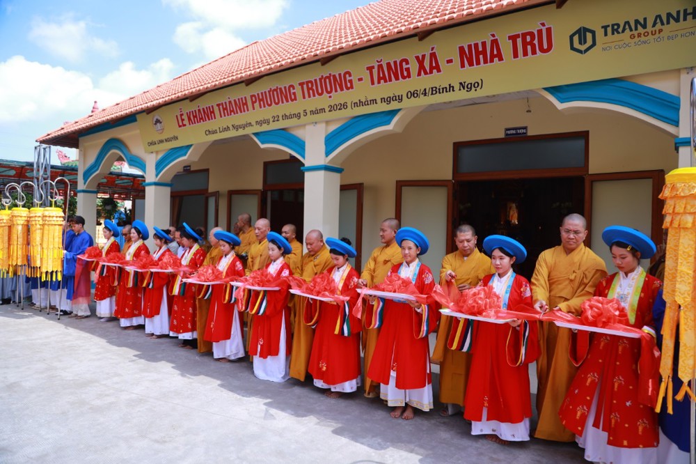 Tây Ninh: Chùa Linh Nguyên tổ chức Lễ Khánh thành công trình Phương trượng - Tăng xá - Nhà trù