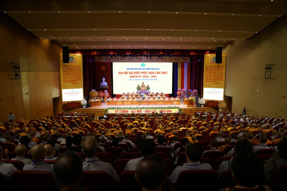 Gia Lai: Phiên làm việc thứ nhất Đại hội Đại biểu Phật giáo tỉnh lần thứ I, nhiệm kỳ 2026-2031