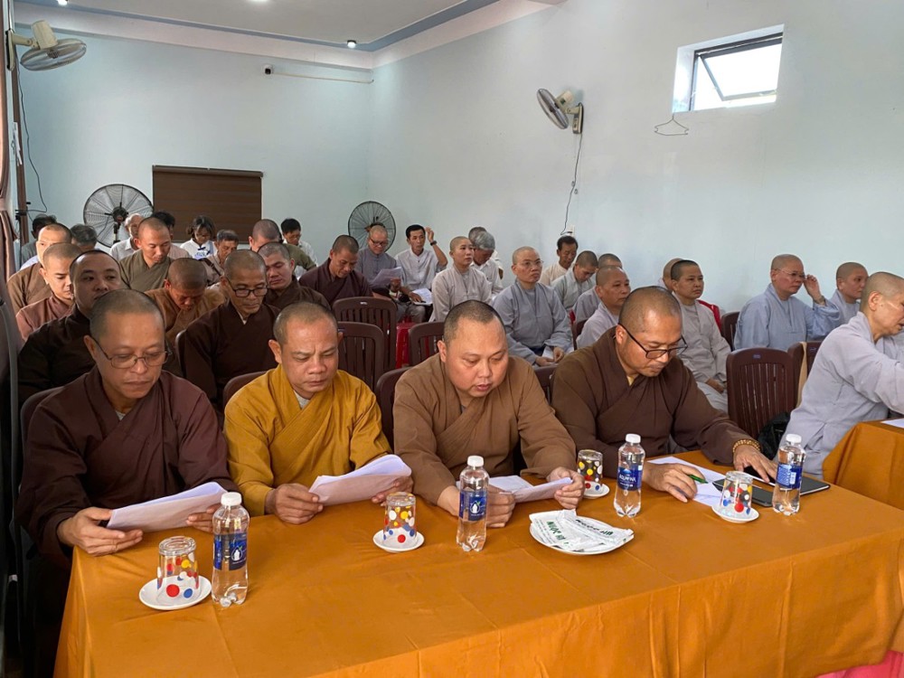 Đà Nẵng: Ban Trị sự GHPGVN TP. Đà Nẵng họp triển khai tổ chức Đại lễ Phật đản khu vực liên xã thuộc huyện Thăng Bình cũ