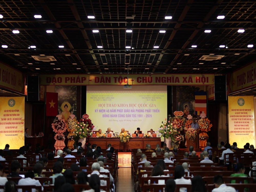Hải Phòng: Hội thảo khoa học “Kỷ niệm 45 năm Phật giáo Hải Phòng phát triển đồng hành cùng Dân tộc 1981 – 2026”