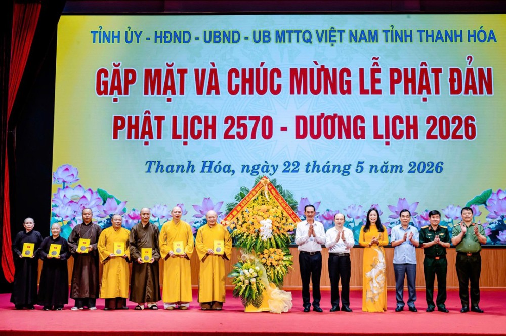 Thanh Hoá: Lãnh đạo tỉnh gặp mặt và chúc mừng các chức sắc Phật giáo nhân dịp Đại lễ Phật đản PL.2570 – DL.2026